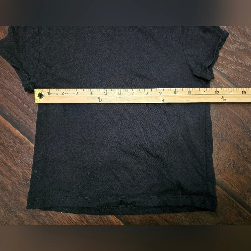 Old Navy Girls Classic Black Short Sleeve Crew Neck T Shirt Large